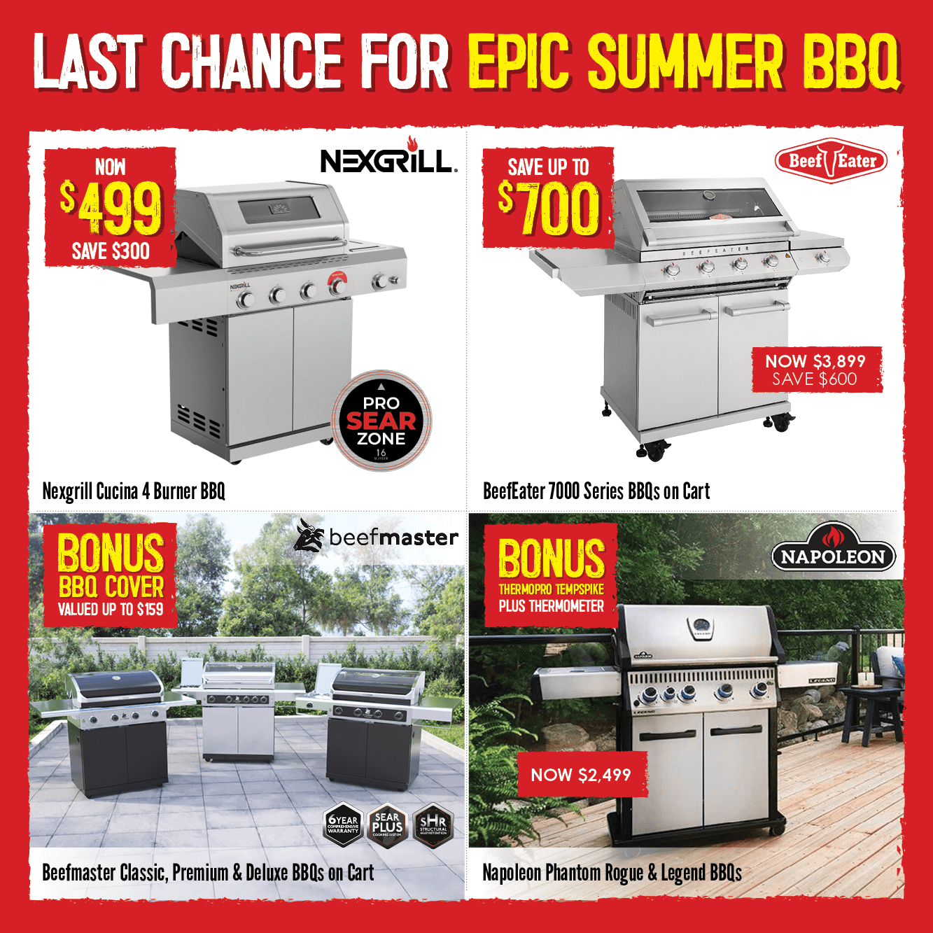 Last Chance For Epic Summer BBQs