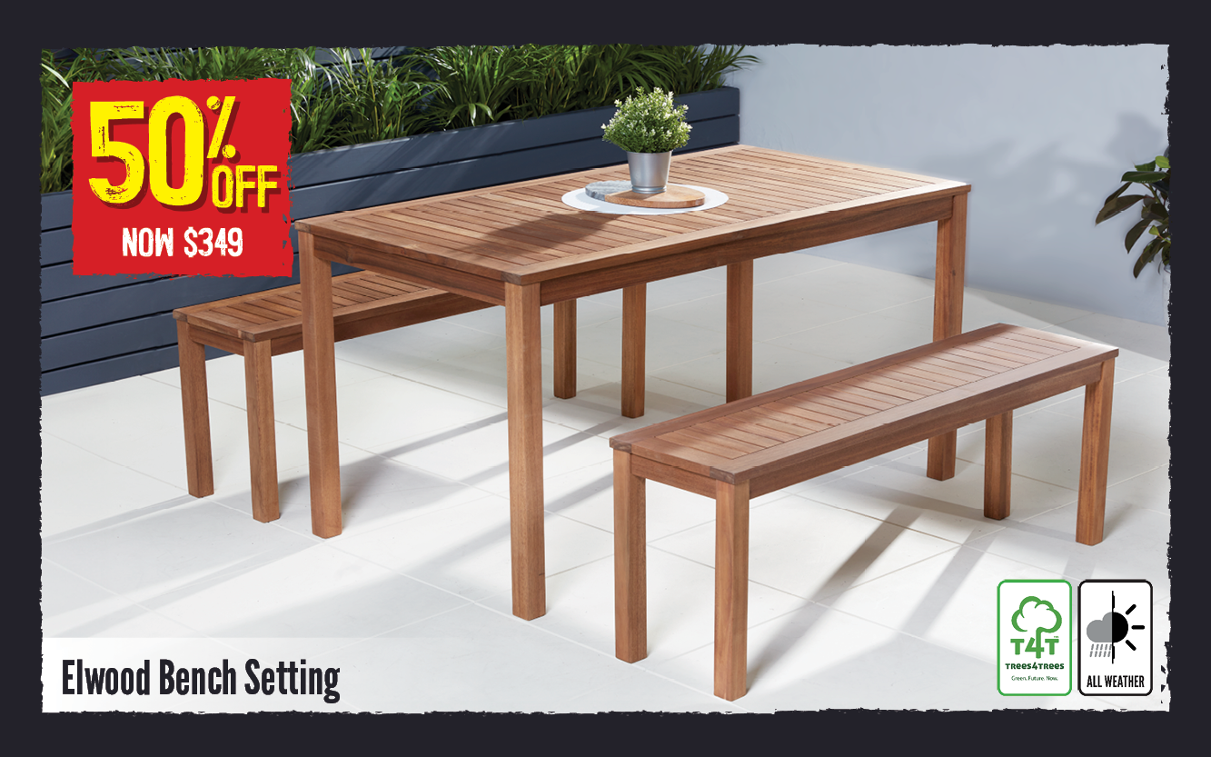 Now $349 50% Off Elwood Bench Setting