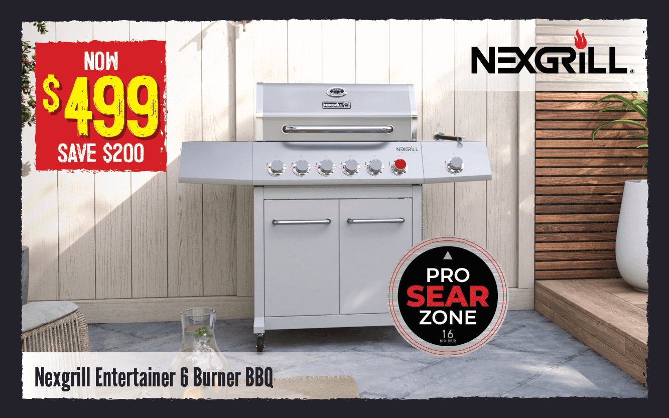 Now $499 Saved $200 Nexgrill Entertainer 6 Burner BBQ