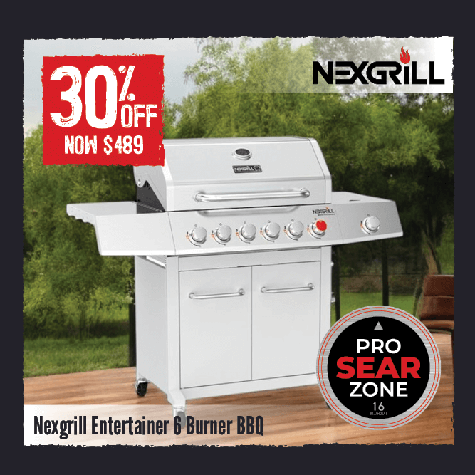 Now $489 30% Off Nexgrill Entertainer 6 Burner BBQ 