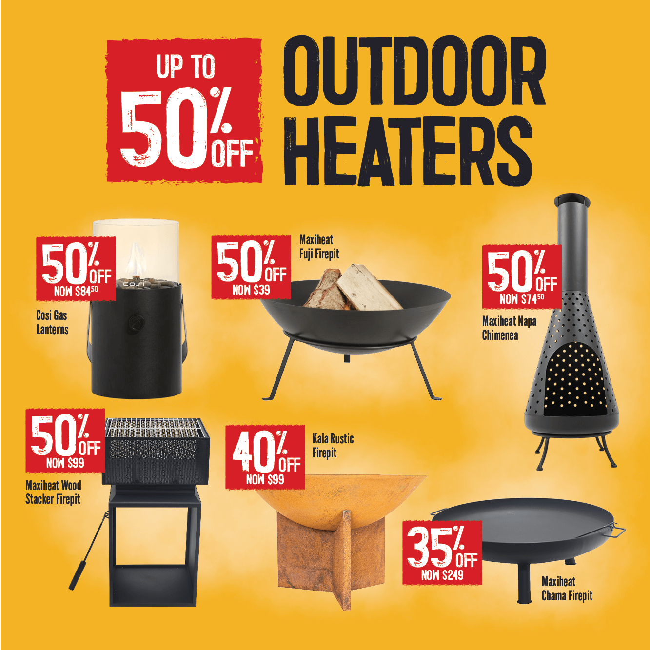 Up To 50% Off Outdoor Heaters | Shop Now