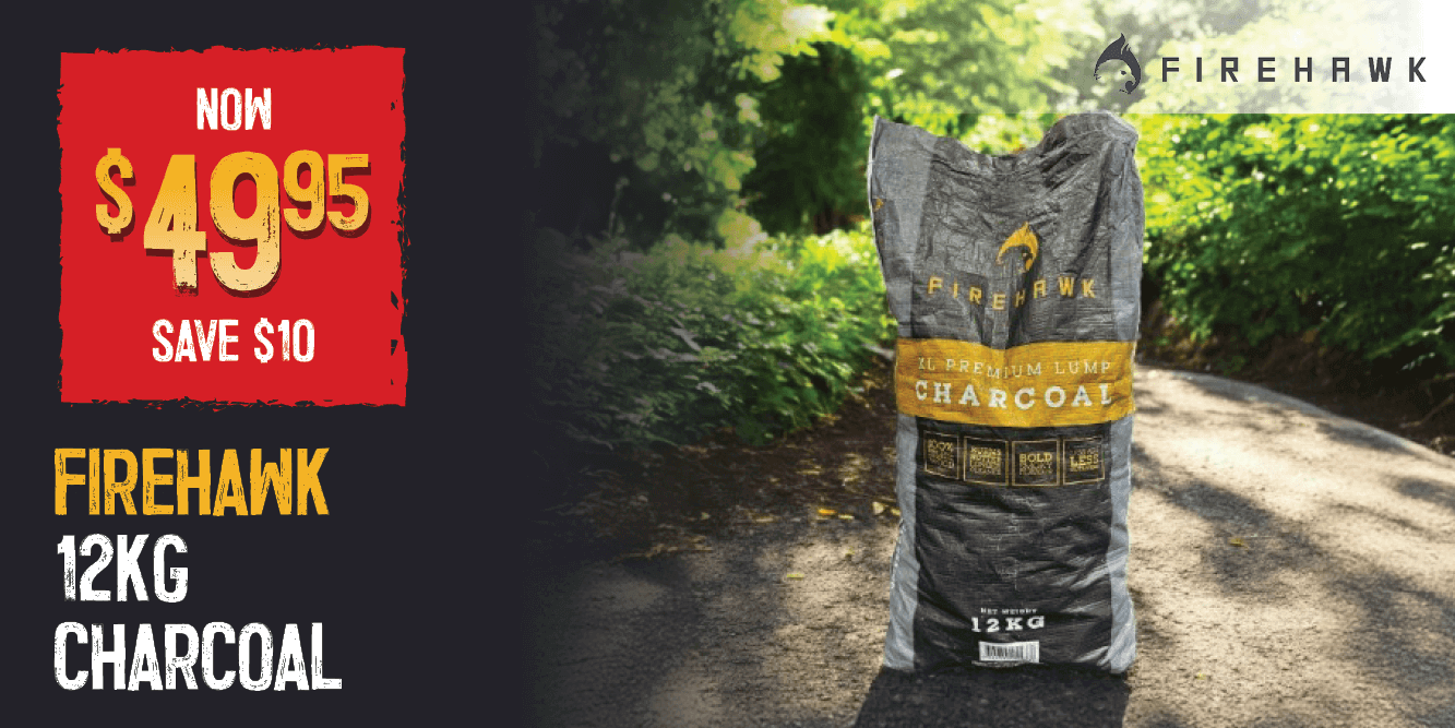 Now $49.95 Save $10 Firehawk 12Kg Charcoal | Shop Now