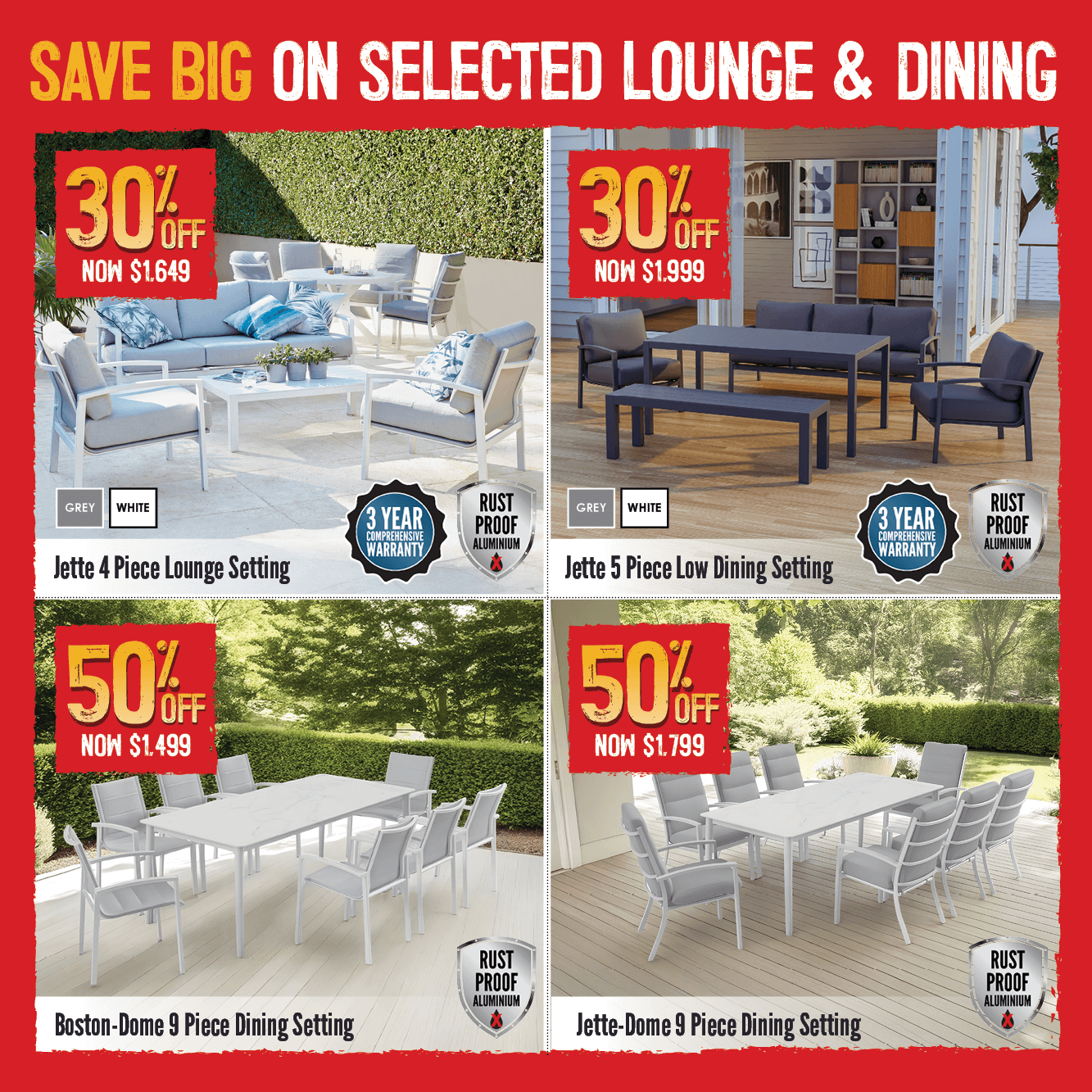 Save Big on Selected Lounge & Dining | Shop Now