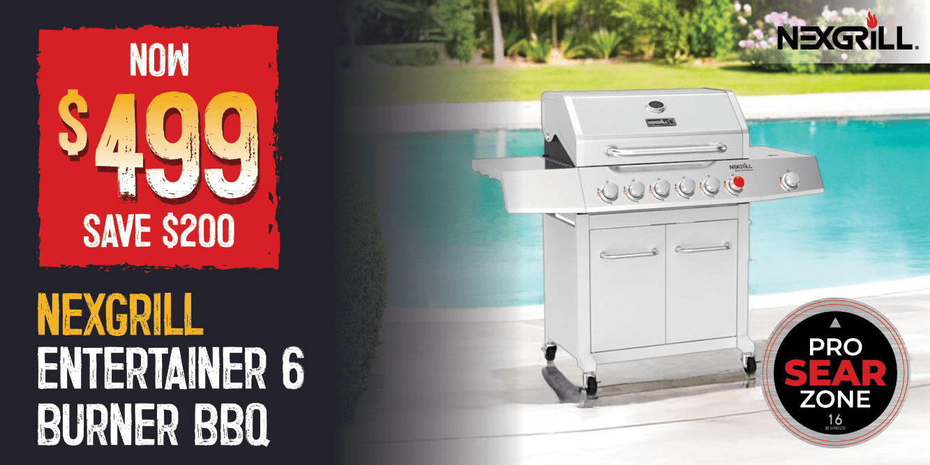 Now $499 Save $200 Nexgrill Entertainer 6 Burner BBQ | Shop Now 