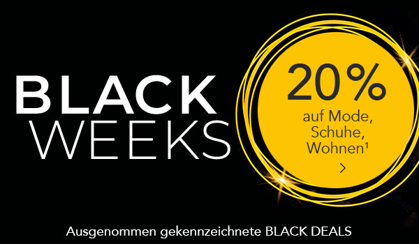 Bild: Black Weeks 20% auf Mode, Schuhe, Wohnen