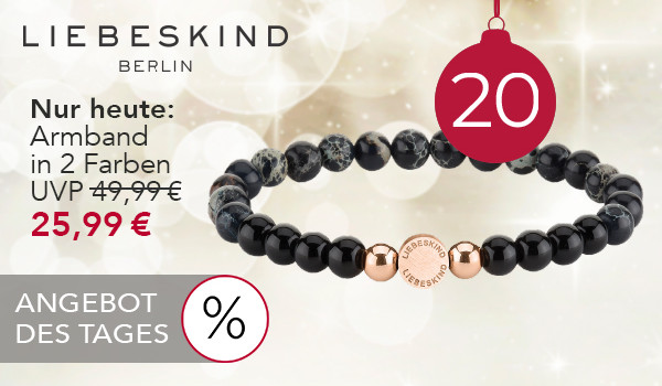 Bild: Angebot des Tages – Liebeskind Berlin Armband in zwei Farben UVP 49,99€ heute 25,99€