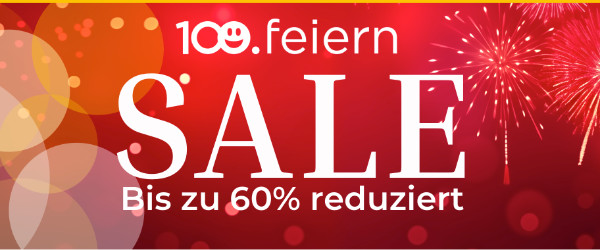 Bild: 100 feiern Sale – bis zu 60% reduziert