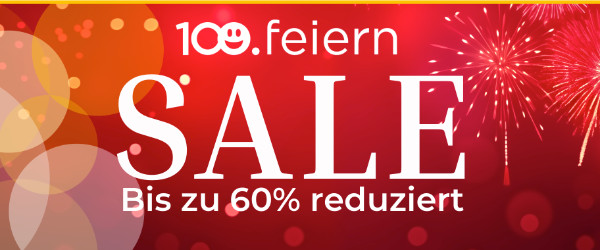 Bild: 100.feiern – Sale bis zu 60% reduziert