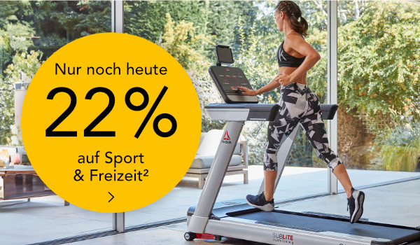 Bild: Nur noch heute – 22% auf Sport und Freizeit