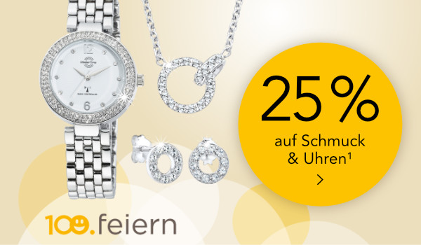 Bild: 25% auf Schmuck & Uhren