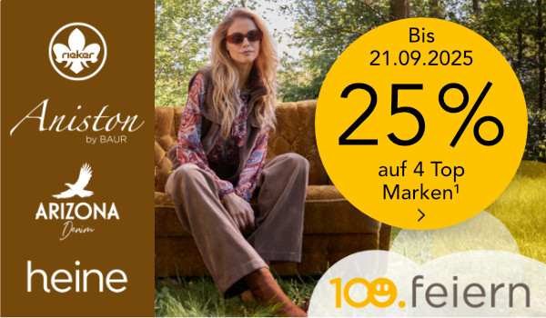 Bild: Bis zum 21.09.2025 – 25% auf vier Top Marken¹