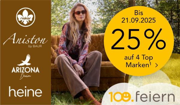 Bild: Bis zum 21.09.2025 – 25% auf vier Top Marken¹