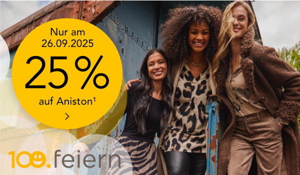 Bild: Nur bis 26.09.2025 – 25% auf Aniston¹