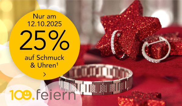 Bild: 25% auf Schmuck und Uhren¹