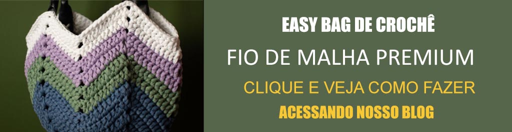 Receita Easy Bag de Crochê com o Fio de Malha Premium