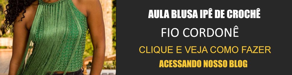 Aula Blusa Ipê de Crochê com o Fio Cordonê