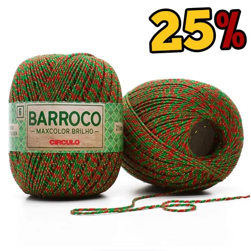 Barbante Barroco MaxColor Brilho