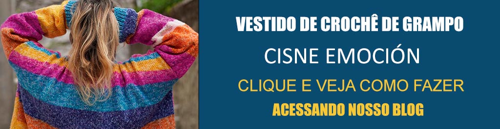 Casaco de Tricô Multicolorido com Fio Cisne Emoción