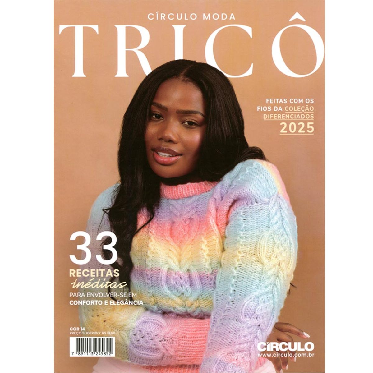 Revista Moda Tricô Círculo Coleção 2025