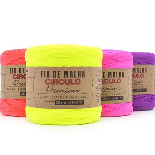 Fio de Malha Premium Círculo Neon