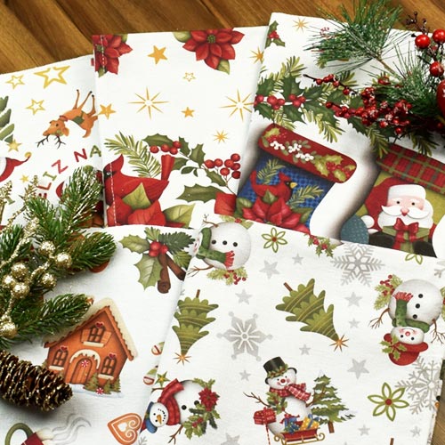 Pano de Prato de Natal Estilotex