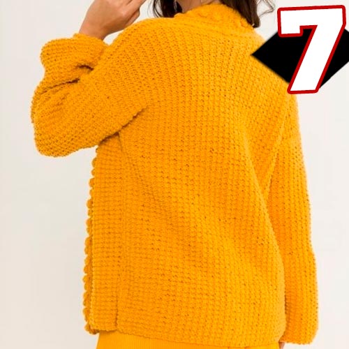 Receita Carddigã Curry de Tricô com o Fio Avelã