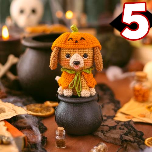 Receita Amigurumi Cãobóbora com o Fio Amigurumi