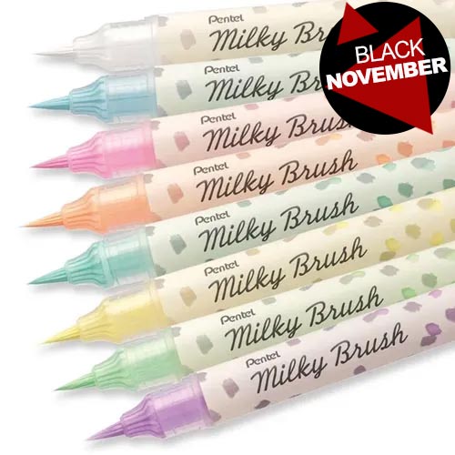 Caneta Milky Brush Pentel