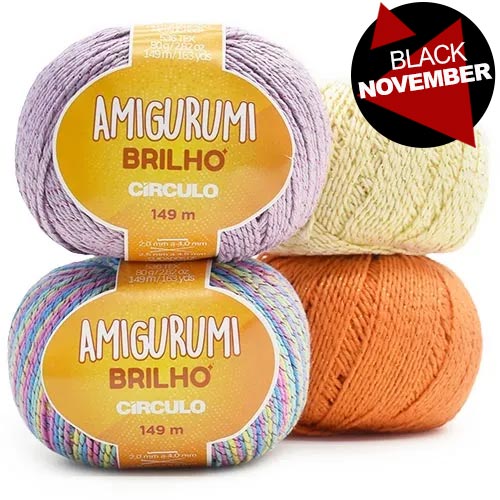 Fio Amigurumi Brilho Círculo