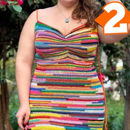 Receita Vestido de Crochê com a Linha Bikini