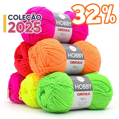 Fio Hobby Neon Círculo