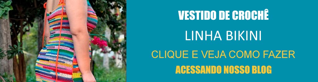 Receita Vestido de Crochê com a Linha Bikini