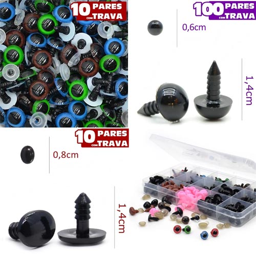 Olhos para Amigurumi