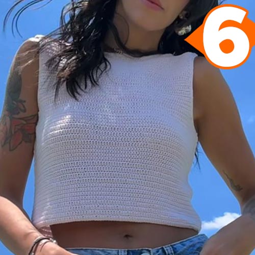 Receita Blusa de Crochê com o Fio Hibisco