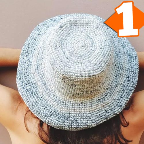 Receita Chapéu de Crochê com o Fio Festival