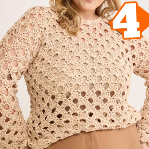 Receita Blusa Julieta de Crochê com a Linha Lolita