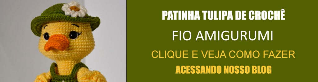 Receita Patinha Tulipa de Crochê com o Fio Amigurumi