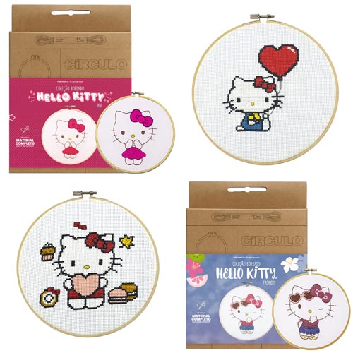 Kit Bordado Hello Kitty
