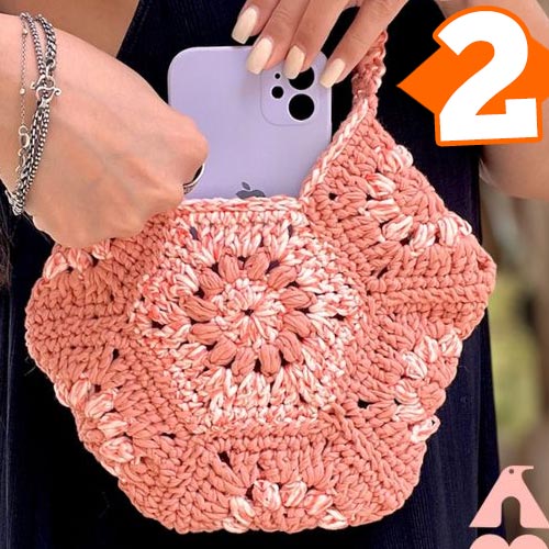 Receita Bolsa de Crochê com o Fio Festival