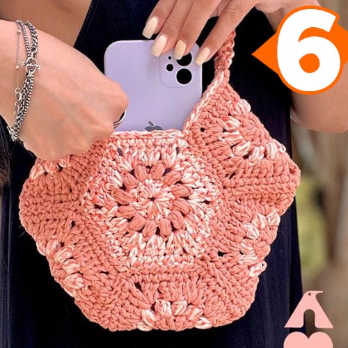 Receita Bolsa de Crochê com o Fio Festival