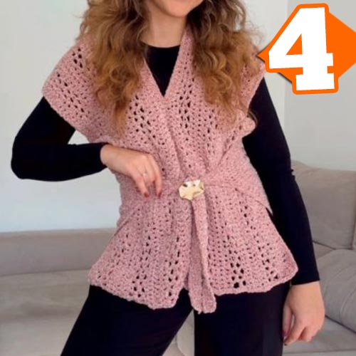 Colete de Crochê com Fio Velvet: Tutorial Completo