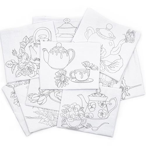 Pano de Prato para Colorir