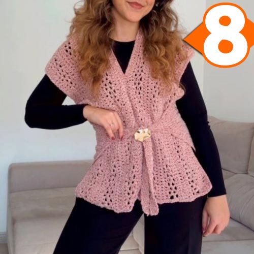 Receita Colete de Crochê com Fio Velvet: Tutorial Completo