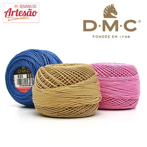 Linha DMC Coton Perlé 8 Novelo