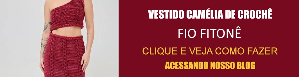 Receita Vestido Camélia de Crochê com o Fio Fitonê