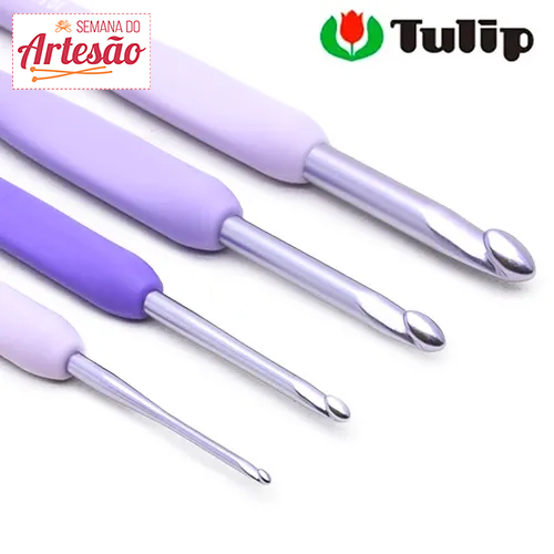 Agulha Crochê Tulip Murasaki Lilás