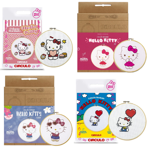 Kit Bordado Hello Kitty