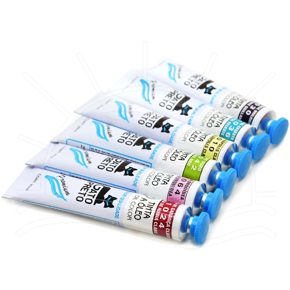 Tinta Óleo Gato Preto