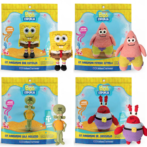 Kit Amigurumi Bob Esponja