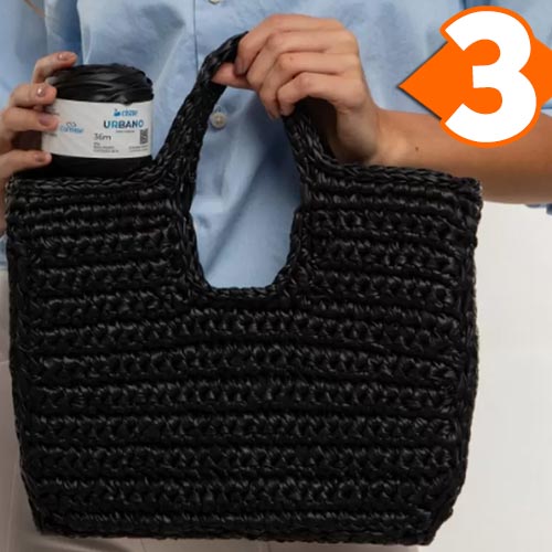 Receita Bolsa de  Couro em Crochê com  Fio Cisne Urbano